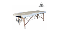 Массажный стол DFC  NIRVANA Relax деревянные ножки, цвет бежевый + кремовый