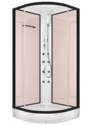 Душевая кабина Domani-Spa  Delight 99 с гидромассажем, стенки Pink cappuccino, прозрачное стекло