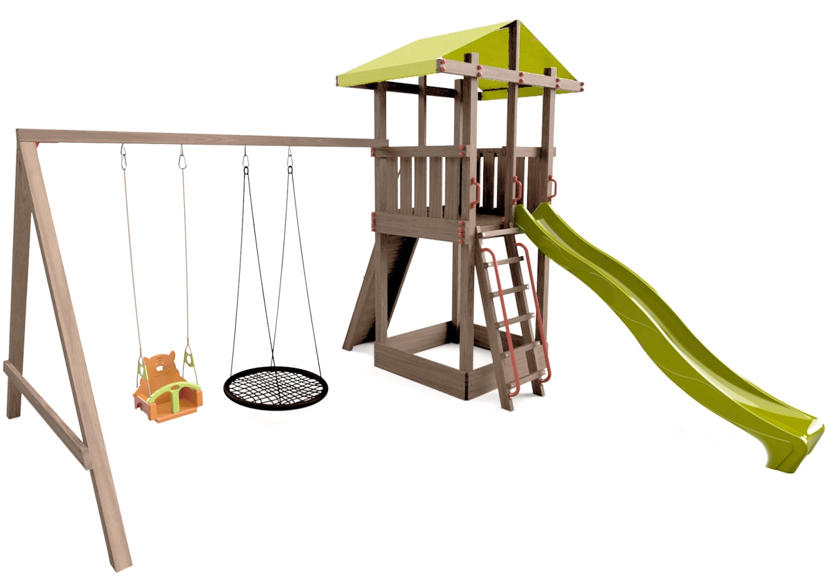 Детский городок Little Panda Непоседа 2/150 желтый