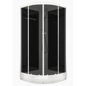 Душевая кабина Domani-Spa   Delight Slim 99 низкий поддон, тонир. стекло, задн.черная стекл. панель,Б/Э,900*900*2180