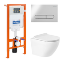 Унитаз BelBagno  SFERA-R BB046CHR BB046CHR/BB2111SC/BB002-80/BB005-PR-CHROME