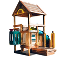 Детский городок Rainbow Play Systems  Rainbow Play Village Design 1B FG