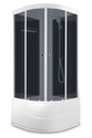 Душевая кабина Domani-Spa  Light 99 High черные стенки,тонированные стекла