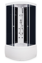 Душевая кабина Domani-Spa  Light 110 High черные стенки,тонированные стекла