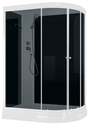 Душевая кабина Domani-Spa  Light 128L  черные стенки,тонированные стекла