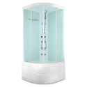 Душевая кабина Domani-Spa  Light 110 high белые стенки,сатин, матовые стекла