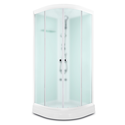 Душевая кабина Domani-Spa  Light 99  белые стенки, сатин, матовые стекла