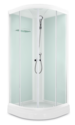 Душевая кабина Domani-Spa  Light 88 без электрики, светлые стенки, прозрачное стекло