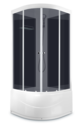 Душевая кабина Domani-Spa  Light 88 high без электрики, чёрные стенки, тонированное стекло