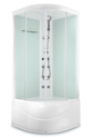 Душевая кабина Domani-Spa  Light 88 high с гидромассажем, светлые стенки, прозрачное стекло