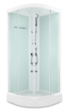 Душевая кабина Domani-Spa  Light 88 с гидромассажем, светлые стенки, прозрачное стекло
