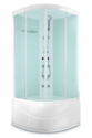 Душевая кабина Domani-Spa  Light 88 high с гидромассажем, светлые стенки, сатин матированное стекло