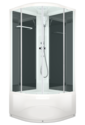 Душевая кабина Domani-Spa  Delight 110 high без электрики, черные стенки, прозрачное стекло