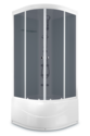 Душевая кабина Domani-Spa  Light 88 high с гидромассажем, светлые стенки, тонированное стекло