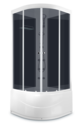Душевая кабина Domani-Spa  Light 88 high с гидромассажем, черные стенки, тонированное стекло