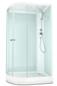 Душевая кабина Domani-Spa  Delight 128 R без электрики, светлые стенки, сатин матированное стекло