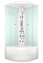 Душевая кабина Domani-Spa  Delight 88high без электрики, белые стенки, тонированное стекло