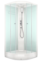 Душевая кабина Domani-Spa  Delight 88 без электрики, белые стенки, прозрачное стекло
