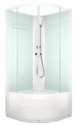 Душевая кабина Domani-Spa  Eco Delight 99 high белые стенки, прозрачное стекло