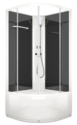 Душевая кабина Domani-Spa  Eco Delight 99 high черные стенки, прозрачное стекло