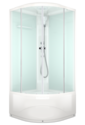 Душевая кабина Domani-Spa  Delight 110 high без электрики, светлые стенки, сатин матированное стекло