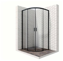 Душевое ограждение Ambassador Queen 11011202Black 100x100