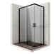 Душевое ограждение Ambassador  Queen 11011205LBlack 120x80 