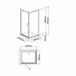 Душевое ограждение Bandhours Frenk/Side/Rectangular 910 900х1000х2050(150+1900) 180461301