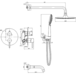 Душевая система Abber    Wasser Kreis AF8117B  