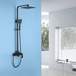 Душевая система Abber    Wasserfall AF8616B черная матовая