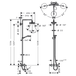 Душевая система Hansgrohe   Croma Select S 180 2jet Showerpipe 27351400