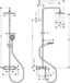 Душевая система Hansgrohe   Showerpipe 230 1jet  26284000 хром