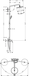 Душевая система Hansgrohe  HG Croma 220 Showerpipe 27222000 