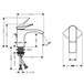 Смеситель Hansgrohe  Vivenis 75010670 матовый черный
