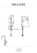 Смеситель Migliore SIRIUS 28175 для биде, хром