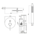 Душевая система Gattoni    CIRCLE TWO/ONE 9190/PDNO