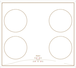 Варочная панель Rainford RBН-7604 BR Cream