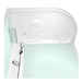 Душевая кабина Domani-Spa  Light 128 L  белые стенки, сатин, матовые стекла, без электрики