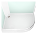 Душевая кабина Domani-Spa  Light 128 L  белые стенки, сатин, матовые стекла, без электрики