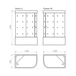 Душевая кабина Domani-Spa  Light 128 L  белые стенки, сатин, матовые стекла, без электрики