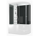 Душевая кабина Domani-Spa  Light 128 L High черные стенки, прозрачное стекло