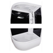 Душевая кабина Domani-Spa  Light 128 L High черные стенки, прозрачное стекло