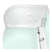 Душевая кабина Domani-Spa  Light 128 R  белые стенки, сатин, матовые стекла, без электрики