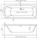 Ванна  Domani-Spa  Clarity 170x75