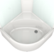 Душевая кабина Domani-Spa  Eco Delight 99 белые стенки, прозрачное стекло