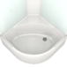 Душевая кабина Domani-Spa  Eco Delight 99 high черные стенки, прозрачное стекло