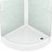 Душевая кабина Domani-Spa  Simple 99 с крышей, белые стенки, тонированное стекло
