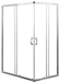Душевое ограждение BelBagno UNIQUE-AH-2-100/115-75/90-P-Cr 
