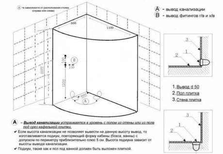 Душевая кабина Deto EM4511L с гидромассажем
