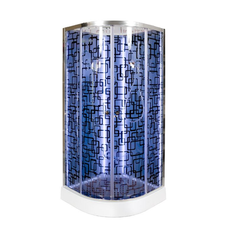 Душевая кабина Deto  BM1590N LED BLACK